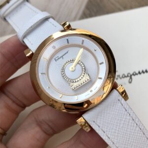 Đồng Hồ Salvatore Ferragamo Minuetto Mặt Xoay Màu Trắng 37mm (9)