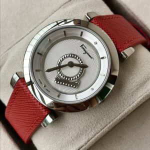 Đồng Hồ Salvatore Ferragamo Minuetto Nữ Dây Da Màu Đỏ 37mm (1)