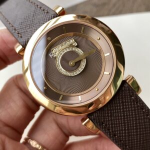 Đồng Hồ Salvatore Ferragamo Minuetto Nữ Màu Nâu Dây Da 37mm (2)