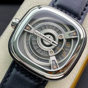 Đồng Hồ SevenFriday M1-03 Replica Cao Cấp Dây Da Màu Đen 47mm