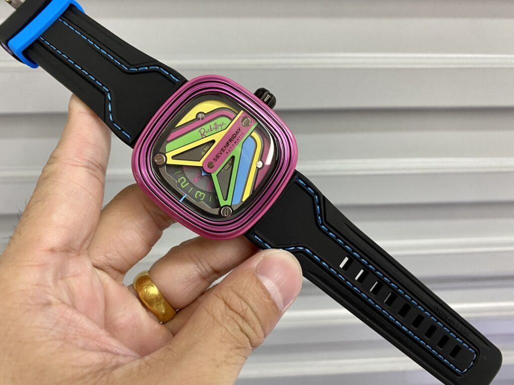Đồng Hồ SevenFriday M3-04 Pinky Replica Cao Cấp Dây Cao Su