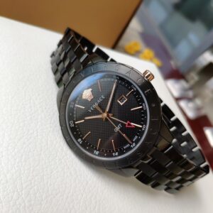 Đồng Hồ Versace GMT Like Auth Nam Màu Đen Máy Pin 42mm (1)
