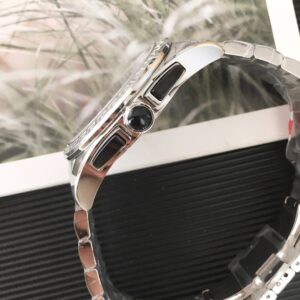 Đồng Hồ Versace Greca Chronograph Nam Dây Kim Loại Like Auth 42mm (1)