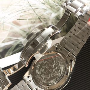 Đồng Hồ Versace Greca Chronograph Nam Dây Kim Loại Like Auth 42mm (1)