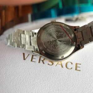 Đồng Hồ Versace Siêu Cấp Nam Nữ Mặt Xanh Dương Dây Demi