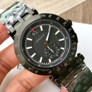 Đồng Hồ Versace V-Race Màu Đen Siêu Cấp Nam Dây Kim Loại 42mm (1)