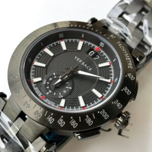 Đồng Hồ Versace V-Race Màu Đen Siêu Cấp Nam Dây Kim Loại 42mm (1)