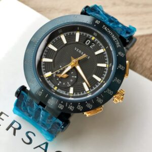 Đồng Hồ Versace V-Race Nam Siêu Cấp Dây Kim Loại Mạ Vàng 42mm (9)