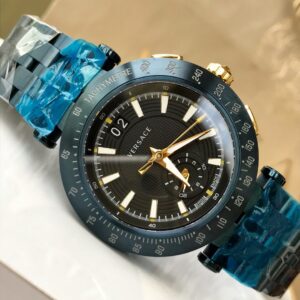 Đồng Hồ Versace V-Race Nam Siêu Cấp Dây Kim Loại Mạ Vàng 42mm (9)