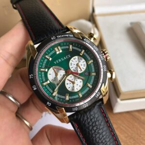 Đồng Hồ Versace V-Ray Chronograph Nam Siêu Cấp Mặt Xanh Lá (1)