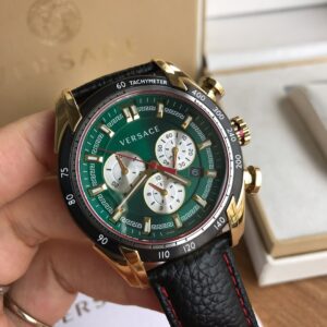 Đồng Hồ Versace V-Ray Chronograph Nam Siêu Cấp Mặt Xanh Lá (1)