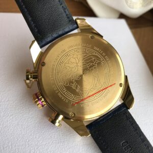Đồng Hồ Versace V-Ray Chronograph Vỏ Vàng Gold Like Auth 43mm (7)