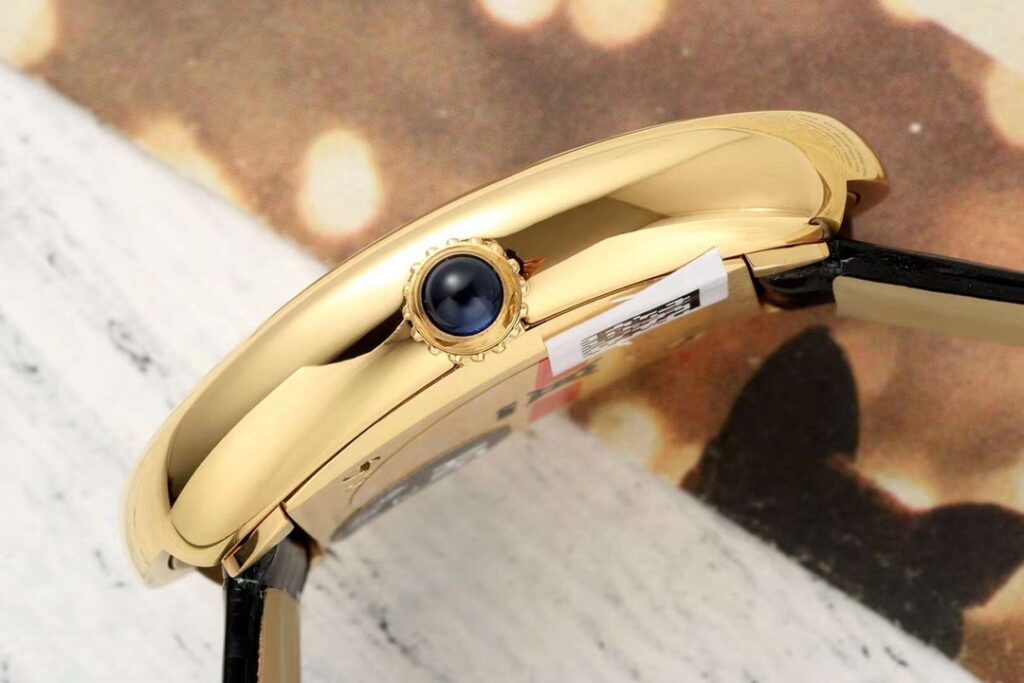 Đồng hồ Cartier Baignoire Nữ Dây Da Màu Đen Vỏ Vàng Vàng AF Factory 23x31mm (1)