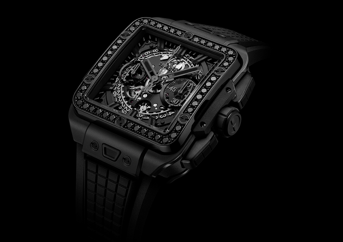 Hublot Ra Mắt Square Bang Unico All Black Diamonds 42mm Sự Kết Hợp Hoàn Hảo