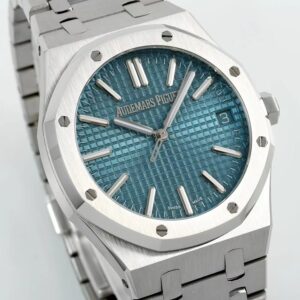Đồng Hồ Audemars Piguet Royal Oak 15510ST 50th Mặt Xanh Băng IP Factory 41mm (4)