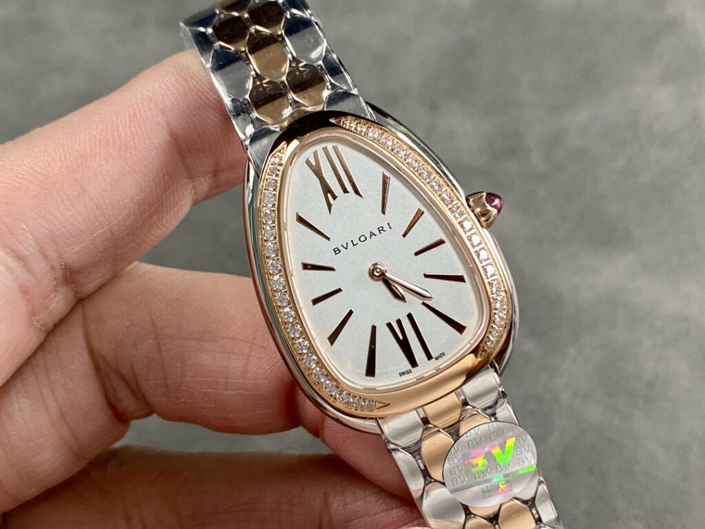 Đồng Hồ Bvlgari Serpenti Seduttori Nữ Đính Đá Dây Kim Loại 33mm (9)
