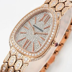 Đồng Hồ Bvlgari Serpenti Seduttori Nữ Đính Đá Màu Vàng Hồng Máy Pin 33mm (1)