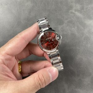 Đồng Hồ Cartier Ballon Bleu Replica 11 Mặt Đỏ Nhà Máy AF 33mm (9)