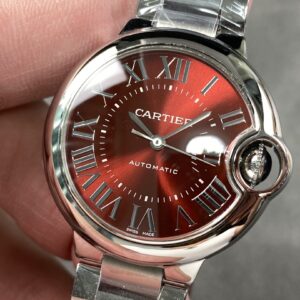 Đồng Hồ Cartier Ballon Bleu Replica 11 Mặt Đỏ Nhà Máy AF 33mm (9)