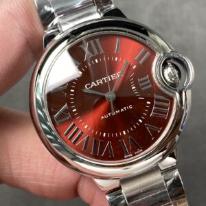 Đồng Hồ Cartier Ballon Bleu Replica 11 Mặt Đỏ Nhà Máy AF 33mm (9)