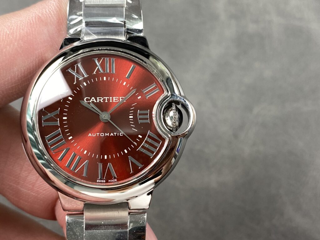 Đồng Hồ Cartier Ballon Bleu Replica 11 Mặt Đỏ Nhà Máy AF 33mm (9)