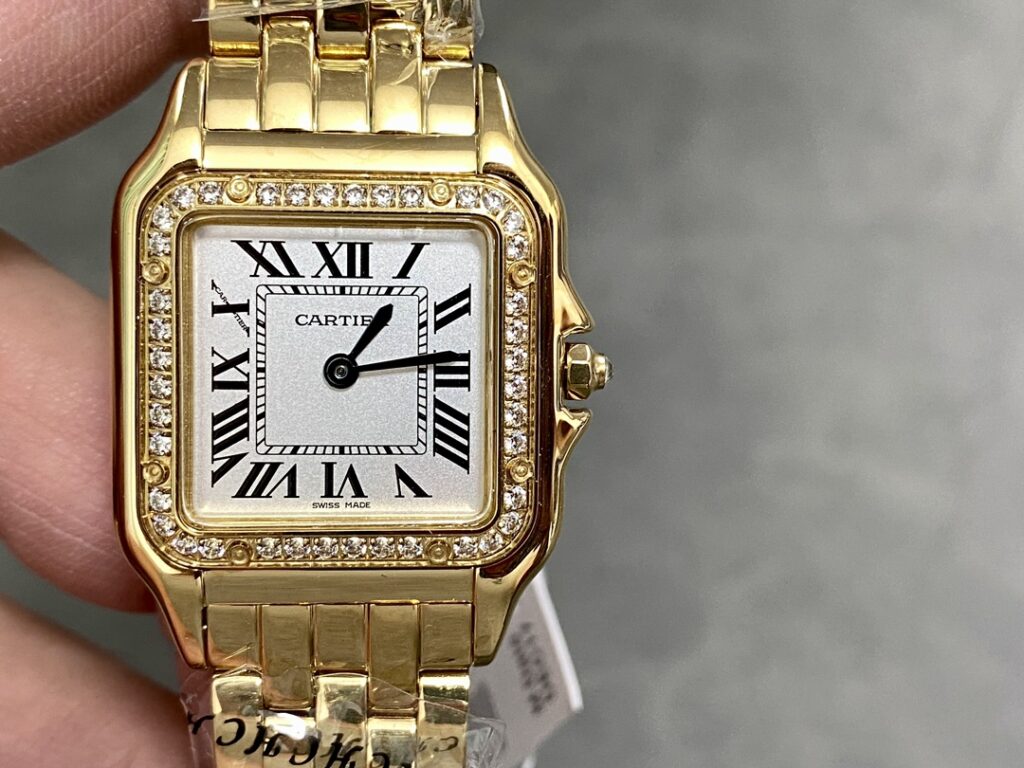 Đồng Hồ Cartier Panthère De Cartier Nữ Đính Đá Replica 27mm (8)