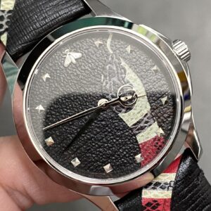 Đồng Hồ Gucci G-Timeless Le Marche Des Merveilles Snake Dây Da (3)