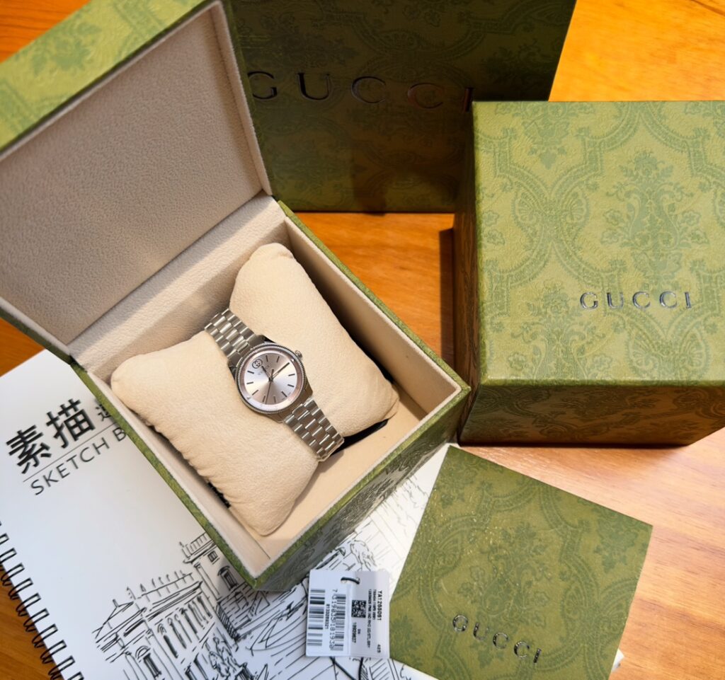 Đồng Hồ Gucci G-Timeless YA1265061 Nữ Dây Kim Loại Like Auth 29mm (1)