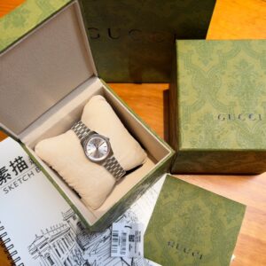 Đồng Hồ Gucci G-Timeless YA1265061 Nữ Dây Kim Loại Like Auth 29mm (1)