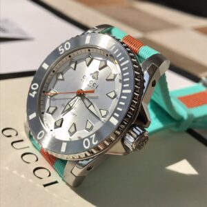 Đồng Hồ Gucci YA136351 Dive Nam Siêu Cấp Dây Cao Su 40mm (9)