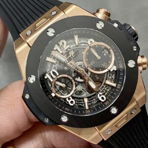 Đồng Hồ Hublot Big Bang Unico King Gold Black Ceramic Nhà Máy BBF 42mm (6)