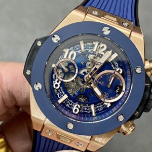 Đồng Hồ Hublot Big Bang Unico King Gold Blue Ceramic Nhà Máy BBF 42mm (1)
