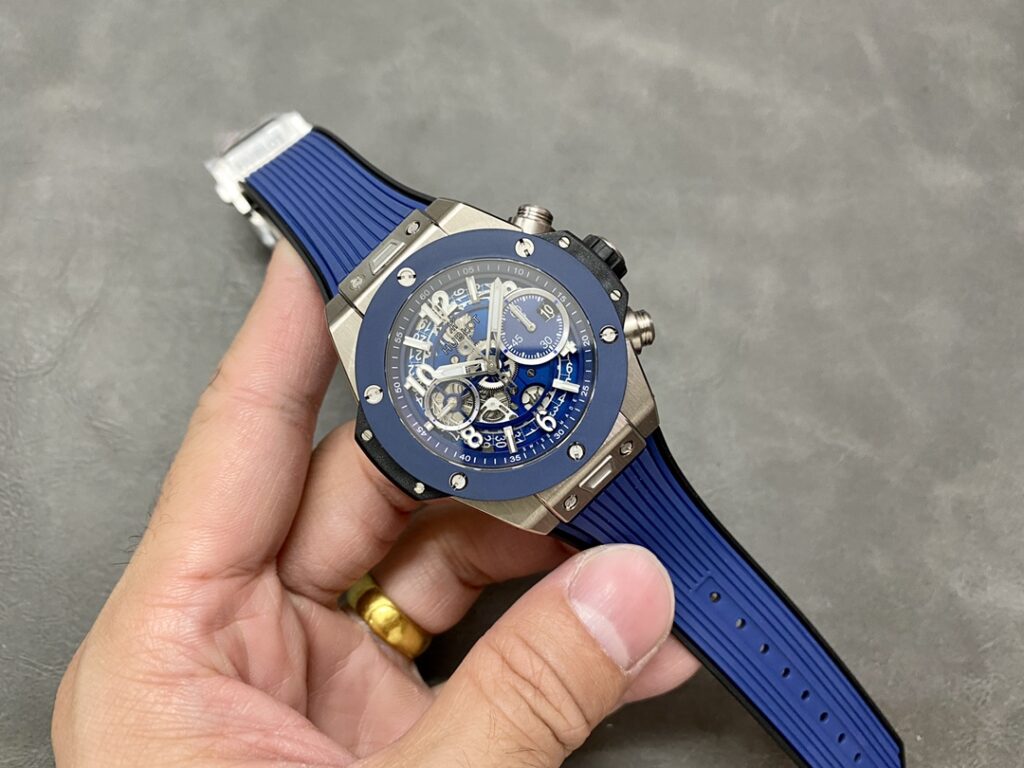 Đồng Hồ Hublot Big Bang Unico Titanium Blue Ceramic Nhà Máy BBF 42mm (1)