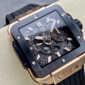 Đồng Hồ Hublot Square Bang Unico King Gold Ceramic Nhà Máy BBF 42mm (1)