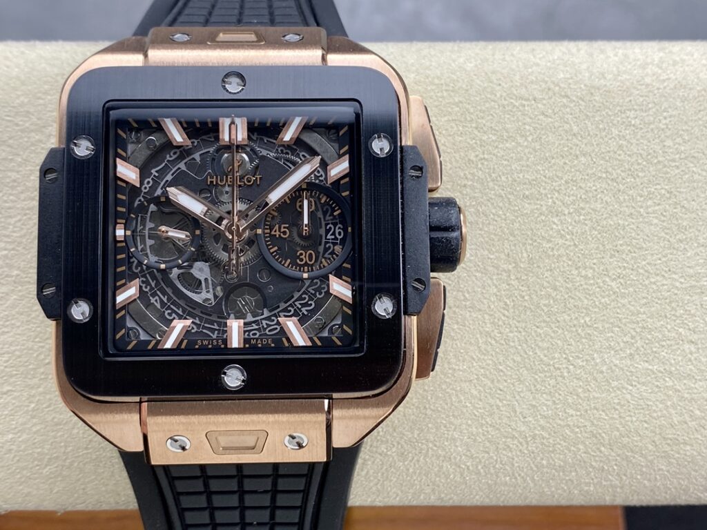 Đồng Hồ Hublot Square Bang Unico King Gold Ceramic Nhà Máy BBF 42mm (1)