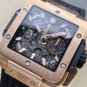 Đồng Hồ Hublot Square Bang Unico King Gold Replica Nhà Máy BBF 42mm (9)