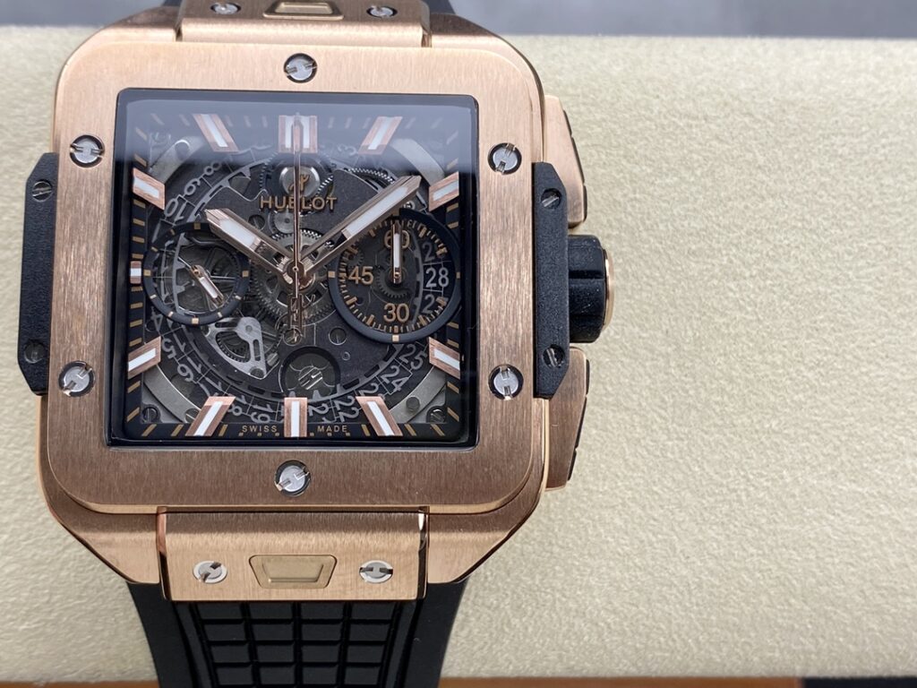 Đồng Hồ Hublot Square Bang Unico King Gold Replica Nhà Máy BBF 42mm (9)