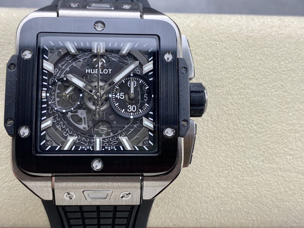 Đồng Hồ Hublot Square Bang Unico Titanium Ceramic Nhà Máy BBF 42mm (7)