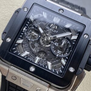 Đồng Hồ Hublot Square Bang Unico Titanium Ceramic Nhà Máy BBF 42mm (7)