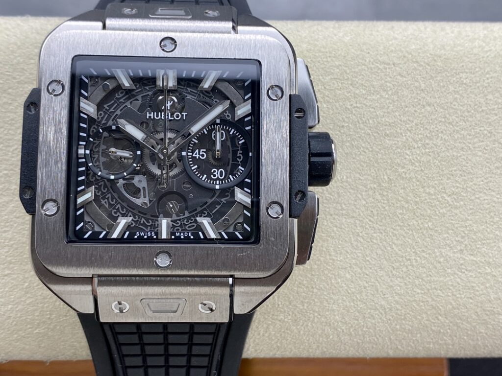 Đồng Hồ Hublot Square Bang Unico Titanium Chế Tác Nhà Máy BBF 42mm (9)