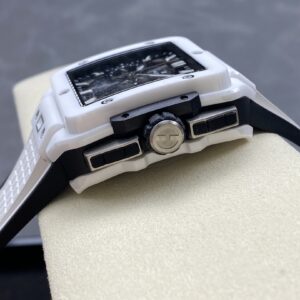 Đồng Hồ Hublot Square Bang Unico White Ceramic Replica Nhà Máy BBF 42mm (9)