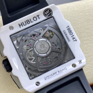 Đồng Hồ Hublot Square Bang Unico White Ceramic Replica Nhà Máy BBF 42mm (9)