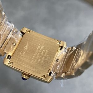 Đồng Hồ Nữ Cartier Tank Francaise WGTA0031 Chế Tác Màu Vàng 25mm (9)