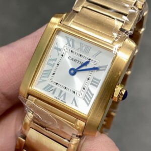 Đồng Hồ Nữ Cartier Tank Francaise WGTA0031 Chế Tác Màu Vàng 25mm (9)