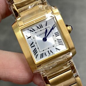 Đồng Hồ Nữ Cartier Tank Francaise WGTA0031 Chế Tác Màu Vàng 25mm (9)