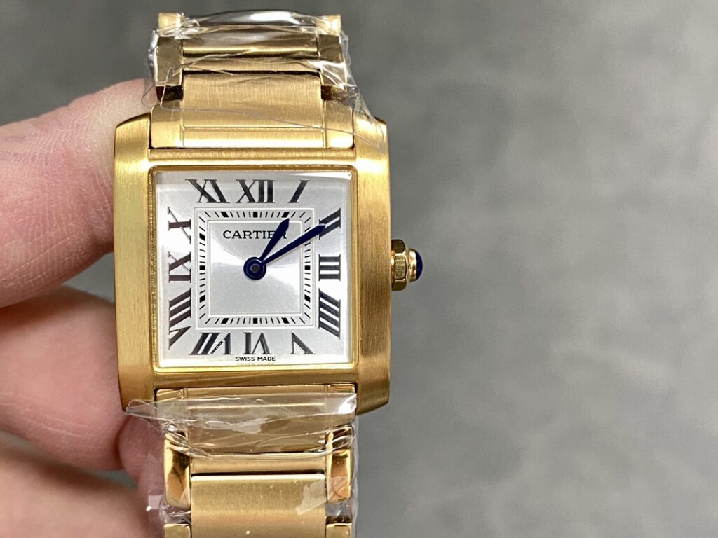 Đồng Hồ Nữ Cartier Tank Francaise WGTA0031 Chế Tác Màu Vàng 25mm (9)