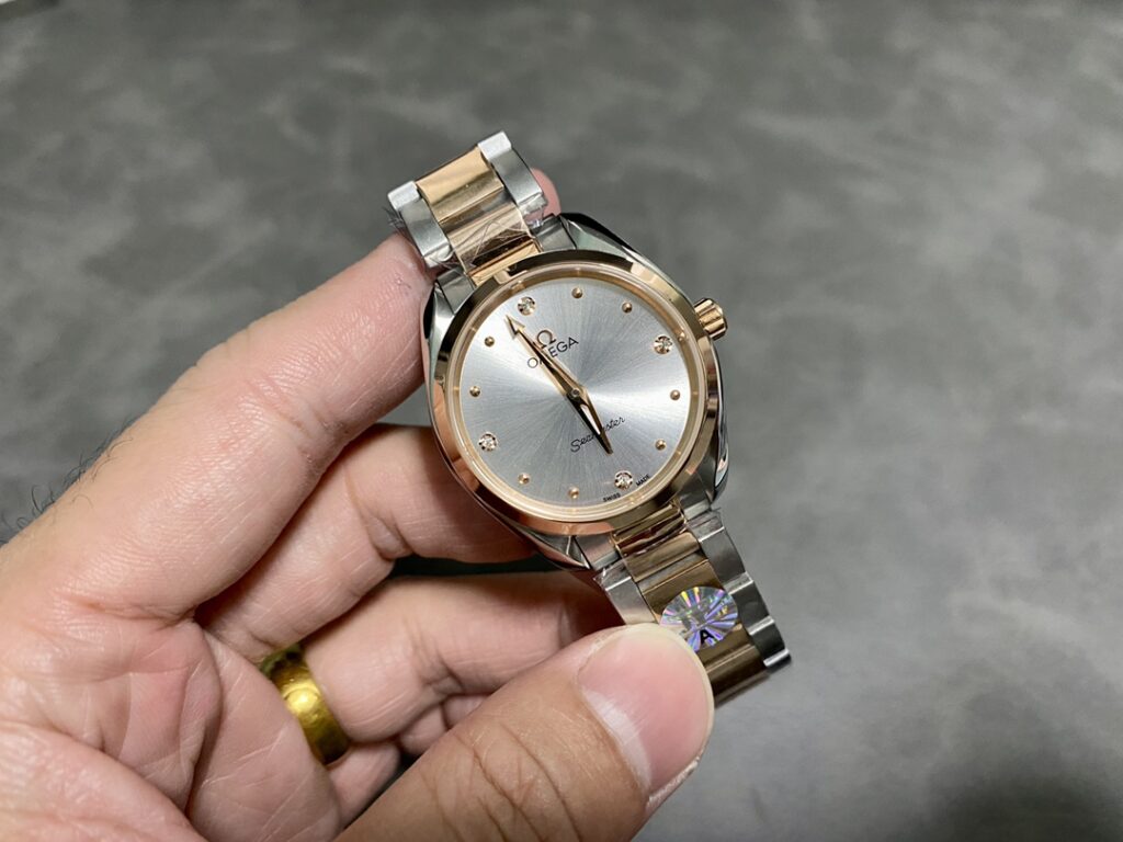 Đồng Hồ Omega Seamaster Dây Kim Loại Replica Nhà Máy JF 38mm (8)