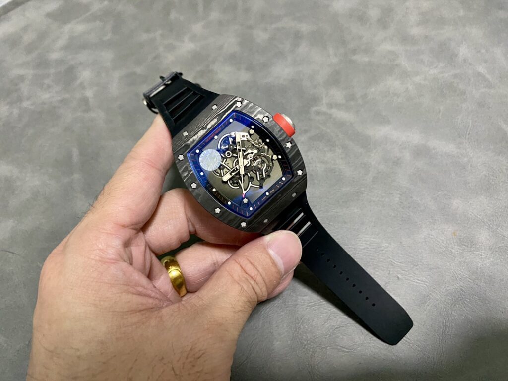 Đồng Hồ Richard Mille RM055 Asia Bubba Watson Nhà Máy ZF Màu Đen 43x50mm (2)