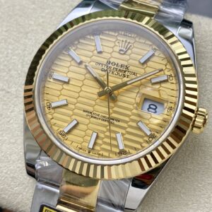 Đồng Hồ Rolex DateJust Bọc Vàng 18K Mặt Nếp Gấp Nhà Máy ZQ 41mm (2)