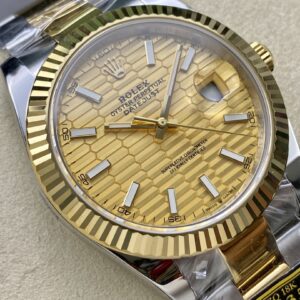 Đồng Hồ Rolex DateJust Bọc Vàng 18K Mặt Nếp Gấp Nhà Máy ZQ 41mm (2)